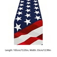 thumbnail image 3 of 4th of July Decorations - Patriotic USA Stars Table Runner for Home | Memorial Day Decorations - 250th Anniversary Fourth of July Accessories Decor Party Supplies Indoor, 3 of 7