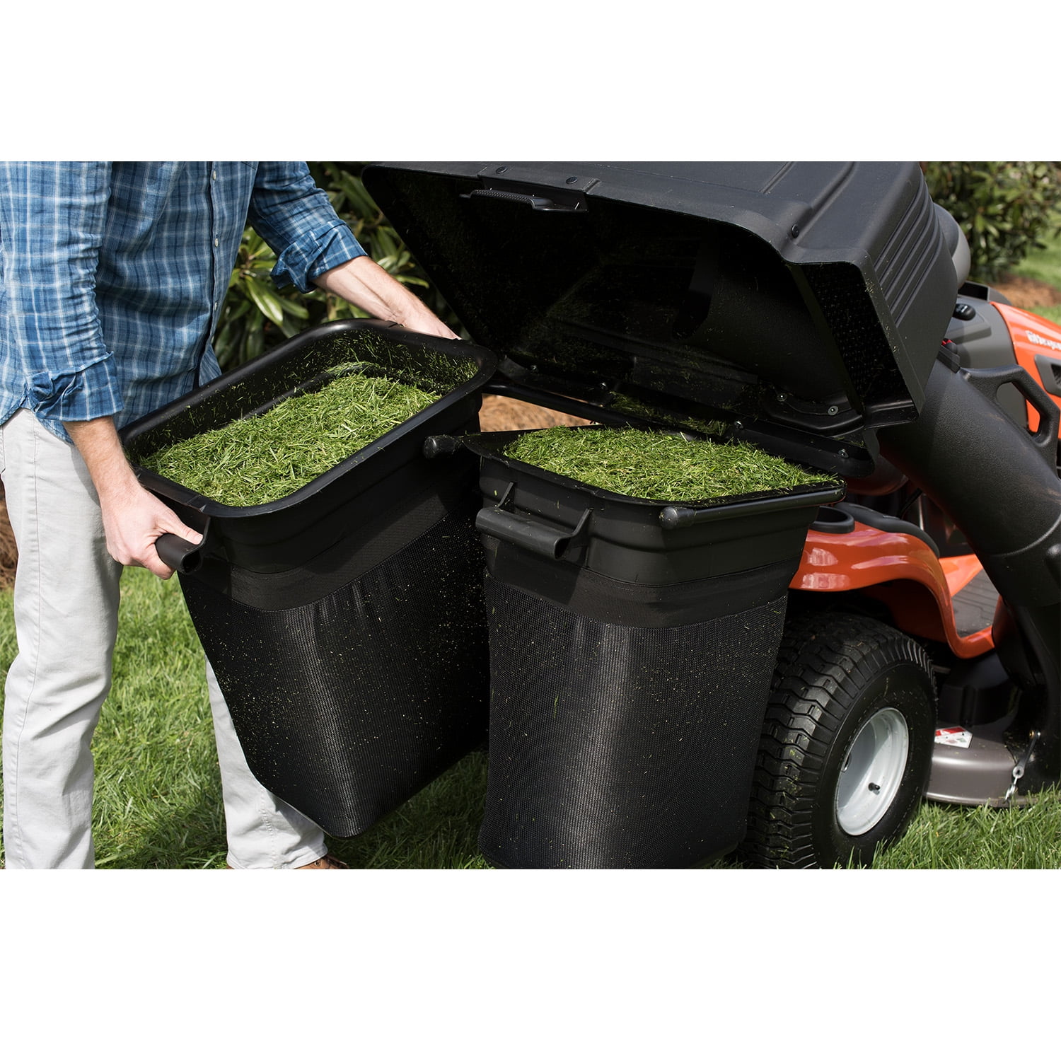 Universal Lawn Mower Bagger 2 Bins 42 46 in. Nigeria Ubuy
