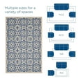 thumbnail image 5 of Modway Ariana Vintage Floral Trellis 4x6 Indoor and Outdoor Area Rug in Blue and Beige, 5 of 9