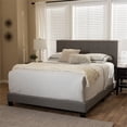 thumbnail image 2 of Baxton Studio Brookfield Modern and Contemporary Grey Fabric Upholstered Grid-tufting Full Size Bed, 2 of 6