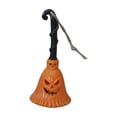 thumbnail image 2 of Hyknon Halloween Pumpkin Broom Hanging Light, Battery Operated Mini Witch Broom Lamp, Jack O Lantern Hanging Ornament, Indoor Mantel Atmosphere Pumpkin Face Broom Light for Halloween Party Decor（ G ), 2 of 7