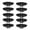 Black, variant on 10 Pcs Hat Shaper Insert Baseball Caps Inserts Shapers Easy to Use for Baseball & Sun Hats