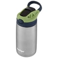 thumbnail image 3 of Contigo Kids Stainless Steel Water Bottle with Autospout Straw Lid Blueberry and Green Apple, 13 fl oz., 3 of 4