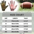 thumbnail image 6 of HANDLANDY College Football Gloves, Sticky Wide Receiver Grip Gloves for Men Black and Gold Stretch Fit Lineman Gloves, Large, 6 of 6