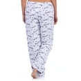 thumbnail image 2 of "Leisureland Women's Music Notes Print Cotton Flannel Sleep Pants", 2 of 3