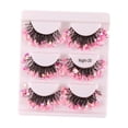 thumbnail image 2 of Pestañas postizas Sunnimix Pestañas 3D Lentejuelas Coloridas Suaves Brillantes Rosa, 2 of 8