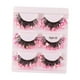 thumbnail image 3 of Pestañas postizas 3D Fernando 3 pares Lentejuelas Rosa, 3 of 8