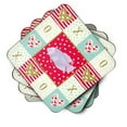 thumbnail image 2 of Giant Gourami Love Foam Coaster Set of 4 Red, 2 of 4
