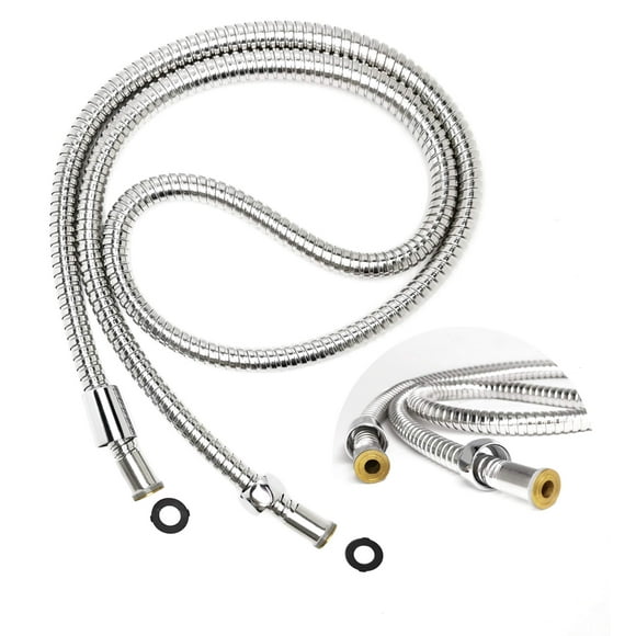 Ana Bath Extra Long and Flexible 96 Inch Stainless Steel Shower Hose with Brass Nuts/Anti-Twist/Chrome Plated Finish