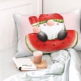 thumbnail image 4 of Kdxio Cotton Pillow Cases 16"x24" Pillowcases,Soft and Breathable Bedroom Pillow Cases-Watermelon Gnome-No Pillow Core, 4 of 5