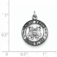thumbnail image 2 of FJC Finejewelers Sterling Silver Us Coast Guard Medal Pendant Necklace - Chain Included, 2 of 2