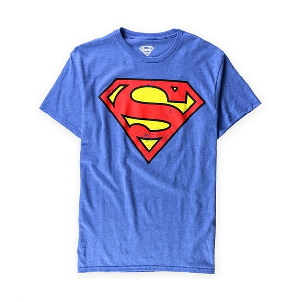 Camiseta gráfica con logo en el pecho de Superman para hombre