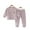Brown Bear Gray, variant on Boys Girls Thermal Underwear Set for Newborn Baby Soft Long Johns Sets Toddler Warm Padded Underwear 2PCS Outfit for Boys Girls 3-24M