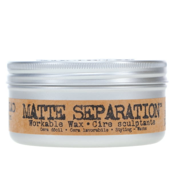 Bed Head B For Men Matte Separation Workable Wax by TIGI for Men - 3 oz Wax