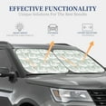 thumbnail image 4 of Vsdgher White Birds Print Car Windshield Sun Shade, Reflective Sunshade Window Sunshade Sun Visor Protector Fit for Cars,Trucks,SUVs-Small, 4 of 6