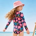 thumbnail image 6 of MEZZALL Children Girls One-Pieces Monokini Swimsuit Cute Floral Ruffle Bathing Suit Toddler Kids Beach Pool Relaxed Fit Summer Flower Print Beachwear, 6 of 7