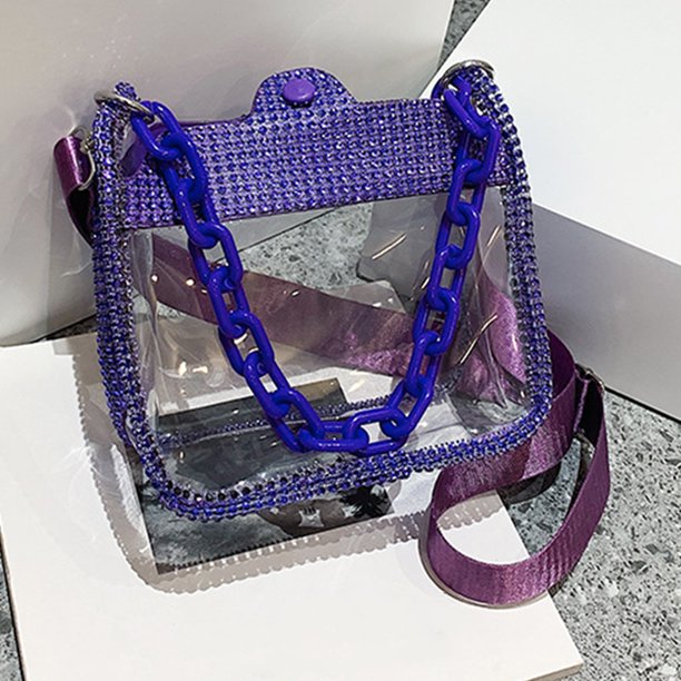 Bolso de hombro Bolsos de gelatina de PVC, bolso de moda para mujer, bolsos de hombro de diseño transparente, bolsos