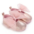 thumbnail image 3 of Yoyauz Baby Girl Mary Jane Shoes Anti Slip Rubber Sole Ballet Slippers Princess Dress Wedding Shoes Newborn Kids Shoes Toddler Shoes（0-12 Month）, 3 of 6