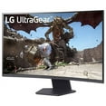 thumbnail image 3 of LG 32GS60QC-B Ultragear 32-inch Curved Gaming Monitor QHD (2560x1440) 180Hz 1ms 1000R AMD FreeSync HDR10 HDMIx2 DisplayPort Black, 3 of 5