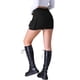 thumbnail image 3 of Faldas de mezclilla para mujer INSPIRE CHIC, con stretch, bolsillos, botones y diseño bodycon, mini skort de jean, 3 of 5