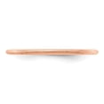 thumbnail image 3 of Diamond2Deal 14k Or Rose 1.2mm Demi-Rond Satin Bande Empilable pour Femmes Taille 10, 3 of 3