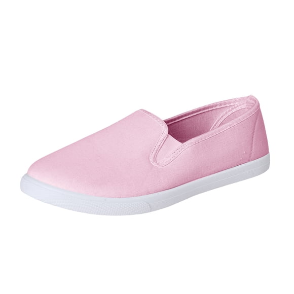 DXOUPM Womens Walking Shoes Fashionable Flat Canvas Lightweight Casual Sneakers Going Out
