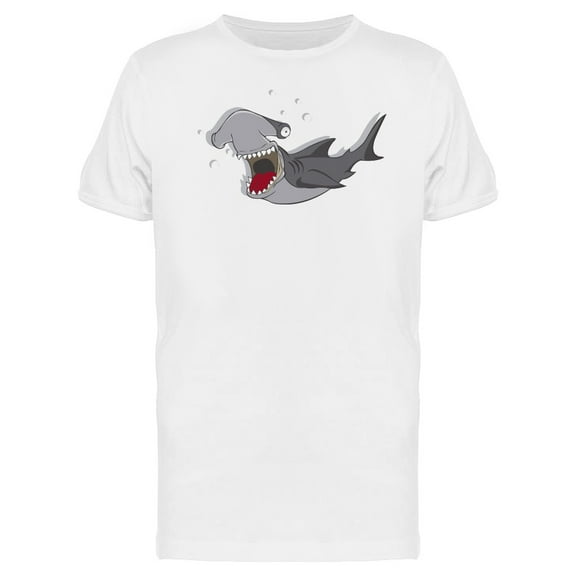 Crazy Hammerhead Shark Cartoon Tee Men's -Image by Shutterstock