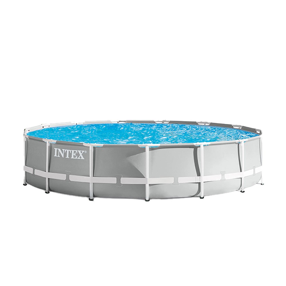 Intex 15 Foot x 42 Inch Prism Frame Above Ground Swimming Pool Set with Filter - image 5 of 6