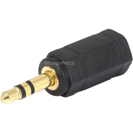 UPC: 0844660071297 | Monoprice 3.5mm TRS Stereo Plug to 3.5mm TS Mono Jack Adapter  Gold Plated