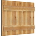 thumbnail image 2 of 32 1/4"W X 23"H Timbercraft Six 5 3/8" Boards Joined Board-N-Batten Shutters, Rough Sawn Western Red Cedar (Per Pair), 2 of 13