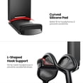 thumbnail image 4 of Soporte adhesivo mejorado para auriculares y mandos de juego, negro, montaje en pared o bajo escritorio, diseño plegable con almohadillas de goma, 4 of 7