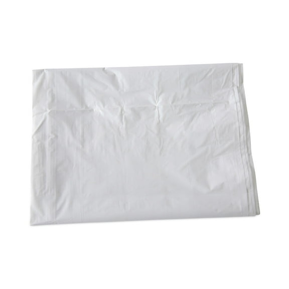 Boardwalk Linear Low Density Industrial Trash Bags, 60 gal, 0.9 mil, 38 x 58, White, 100/Carton