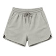 thumbnail image 7 of Women's Gym Athletic Shorts Summer Comfy Cotton Lounge Casual Sweat Shorts with Pockets, S, 7 of 7