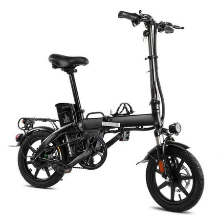 electric 250w folding bicycle pedal assist 15mph throttle lcd aluminum frame display charge miles per