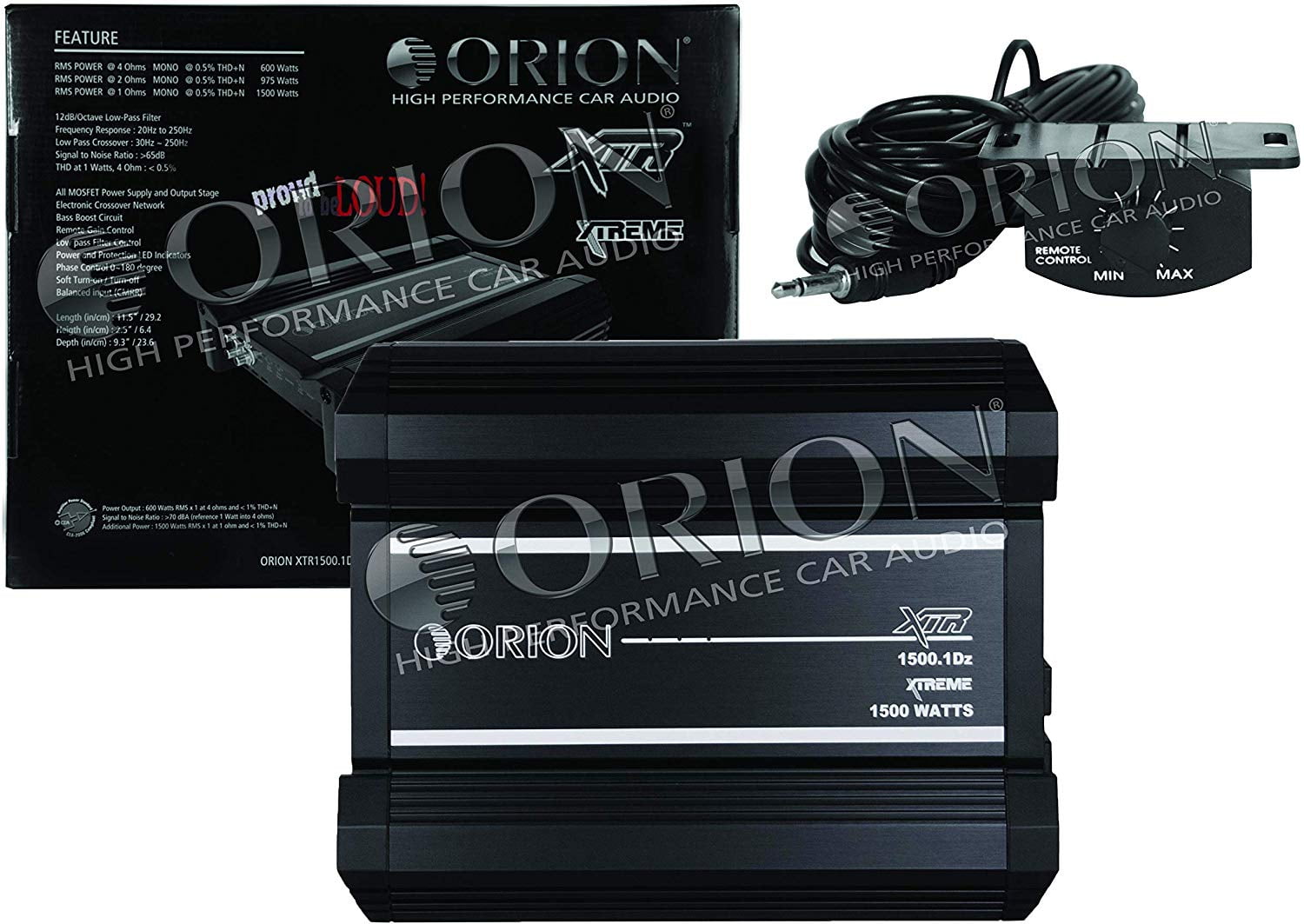 NEW Orion XTR1500.1Dz XTR Series 1500 Watts RMS Car Audio Amp CEA2006