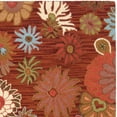 thumbnail image 3 of Country & Floral Rug - Blossom Wool Pile -Red/Multi-Color:Red/Multi,Design:Country & Floral,Shape:Rectangle,Size:6'LX4'W, 3 of 3