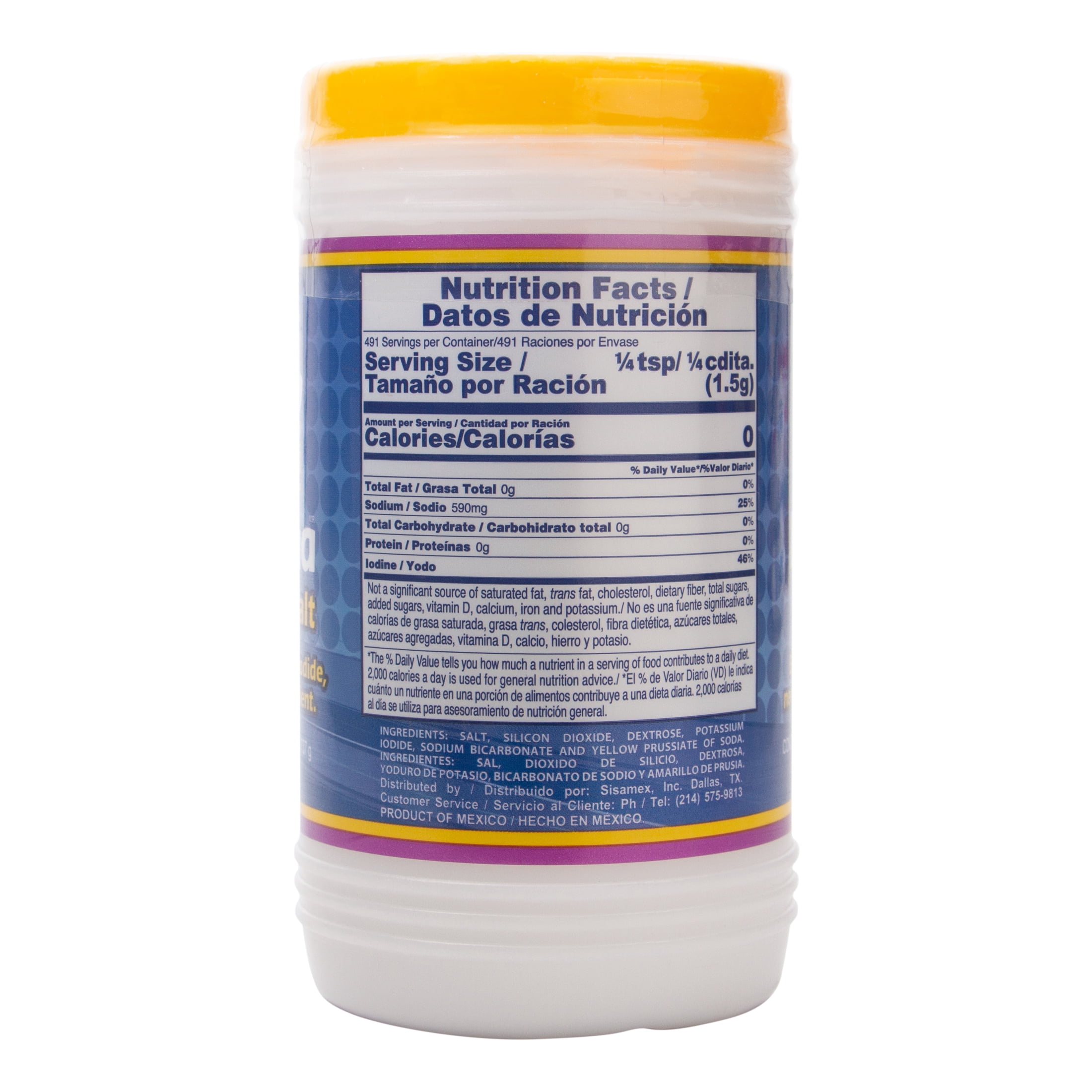 (6 pack) La Fina Iodized Table Salt, 26 oz Canister