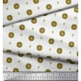 thumbnail image 3 of Soimoi Polyester Crepe Fabric Floral Block Fabric Prints by Yard 42 Inch Wide, 3 of 5