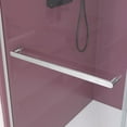 thumbnail image 5 of 44'' - 48'' W X 76'' H Double Sliding Frameless Shower Door With 3/8 Inch (10Mm) Clear Glass In Brushed Nickel, 5 of 6