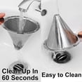 thumbnail image 4 of Coffee Dripper for Pour-Over Brewing, Featuring 800 Mesh Steel Filters That Enhance Extraction for a Robust Coffee Taste, Made of Stainless Steel-Stainless Steel, 4 of 5