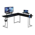 thumbnail image 1 of Techni Sport RTA-TS220L-BK Warrior L-Shaped Gaming Desk, Black, 1 of 9