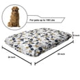 thumbnail image 2 of Garden Pet Bed, Hand Drawn Botanical Magnolia Flowers Buds Leaves on Grunge Backdrop, Resistant Pad for Dogs and Cats Cushion with Removable Cover, 24" x 39", White Pale Coffee Indigo, by Ambesonne, 2 of 4
