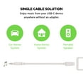 thumbnail image 3 of Belkin Speaker and Headphone Splitter, 3.5mm Audio Jack Adapter, Dual Audio Output for Earbuds, Headphones, and Speakers for Sharing Music & Videos, Compatible with iPhones & More- White, 3 of 6
