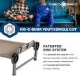 thumbnail image 5 of Disc-O-Bed Youth Single Cot Kid-O-Bed, Portable Bunk with Travel Carry Bag, Tan, 5 of 7