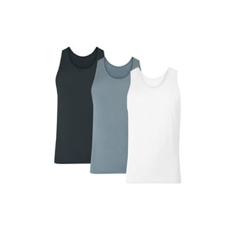 A2Z Canotta Intima Uomo In Cotone Pettinato 100%, Morbida, Senza Maniche, Confezione Da 2, Bianca, Sottomaglia Estiva Traspirante, Taglie Comode