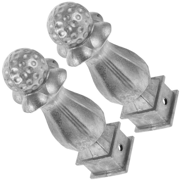 MERRYHAPY 2pcs Fence Finials Garden Decor For Fence Toppers Integrated Molding For Stability For Yards Housewarming