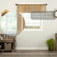 thumbnail image 5 of VHC Brands Tobacco Cloth Fringed Valance Farmhouse Cotton Window Treatment for Your Primitive Country Kitchen or Bathroom 16x60, 5 of 8