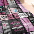 thumbnail image 3 of Ultra Soft Nurse Theme Blanket Microfiber Flannel Blanket Gifts for Women Nurses Warm Cozy Fuzzy Throw Blanket for Bed and Couch 50x60 Inch, 3 of 6