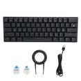 thumbnail image 2 of Teclado USB Con Cable, 61 Teclas Duradero Para Uso Teclado Con Cable Retroiluminado Arcoíris Teclado Mecánico Con Interruptor De Repuesto Extractor De Teclas Para Computadora, 2 of 7