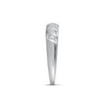 thumbnail image 5 of 10kt White Gold His Hers Round Diamond Solitaire Matching Wedding Set 1/20 Cttw, 5 of 5
